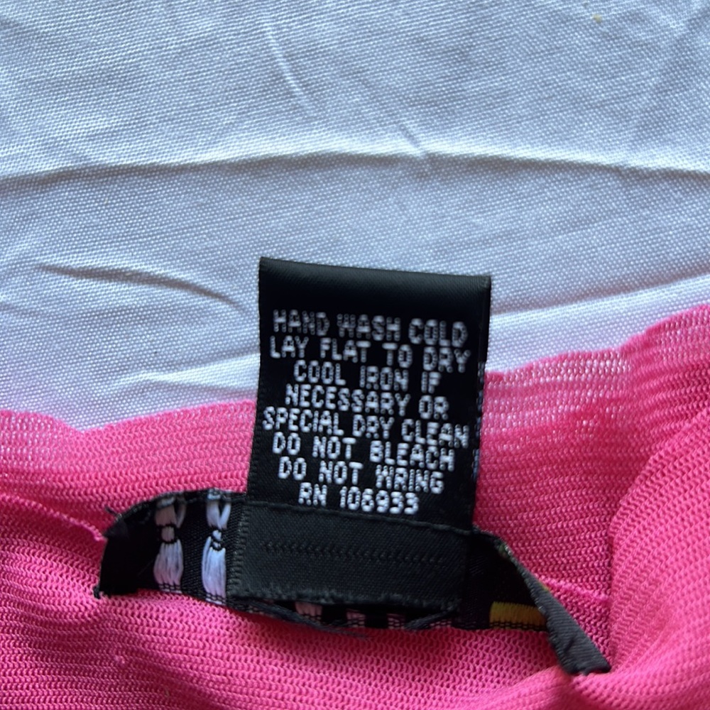 Babette San Francisco, Vintage, Pink Size 2 (Sm) Dbl Nylon Mesh Sleeveless Top - Picture 5 of 8